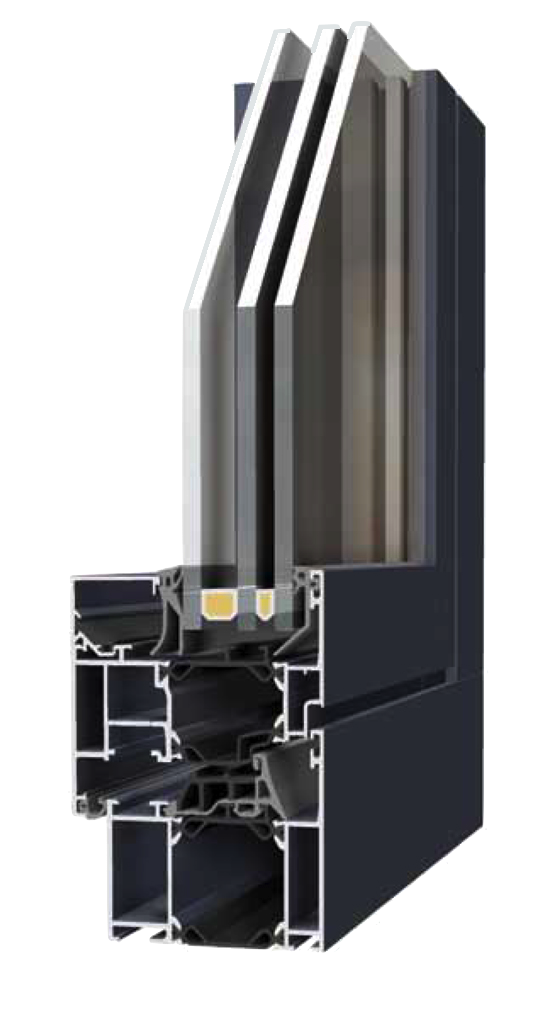 Finestra in alluminio ALU W72